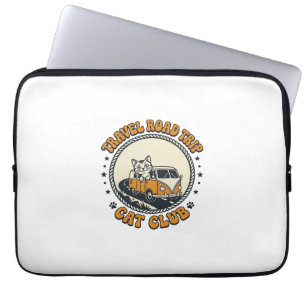Housse Pour Ordinateur Portable Voyage Road Trip Chat Amoureux de Chats T-Shirt Ar