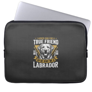 Housse Pour Ordinateur Portable Vrai chien Labrador ami