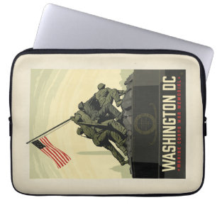 Housse Pour Ordinateur Portable Washington, DC Mémorial de guerre du Corps marit