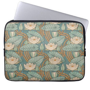 Housse Pour Ordinateur Portable Water Lys Lily Art Nouveau Nature