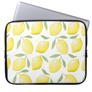 Housse Pour Ordinateur Portable Watercolor Lemon