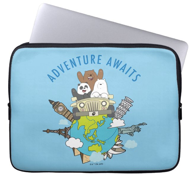 Housse Pour Ordinateur Portable We Bare Bears - Adventure Await (Devant)