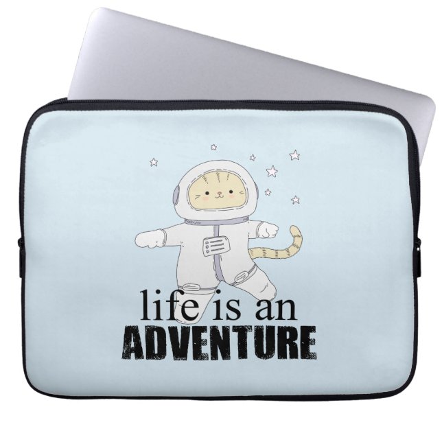 Housse Pour Ordinateur Portable Whimschat Astronaut Vie aventure (Devant)