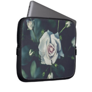 Housse Pour Ordinateur Portable white rose (2)