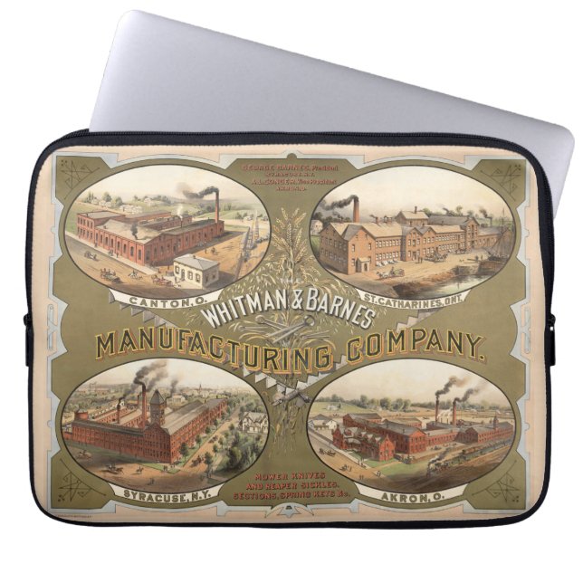 Housse Pour Ordinateur Portable Whitman & Barnes Manufacturing Company. (Devant)
