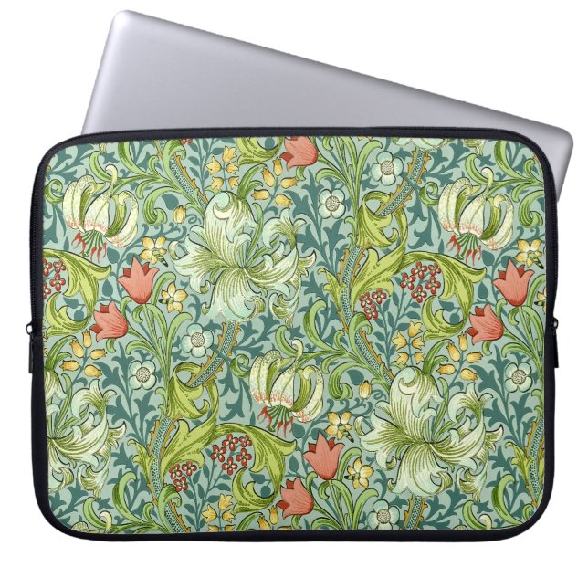 Housse Pour Ordinateur Portable William Morris Golden Lily Motif Vintage (Devant)