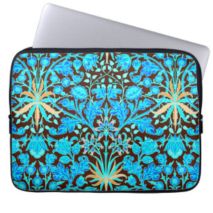 Housse Pour Ordinateur Portable William Morris Hyacinth Imprimer, Aqua et Brown