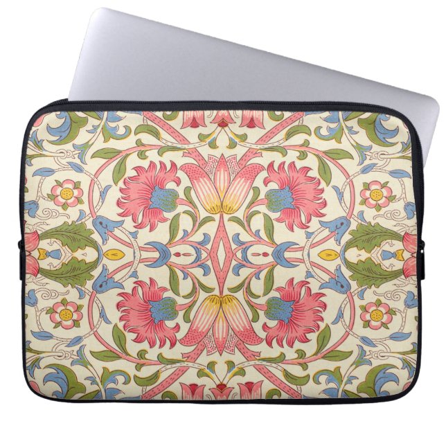 Housse Pour Ordinateur Portable William Morris Lodden Motif Floral Pastel  (Devant)