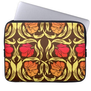 Housse Pour Ordinateur Portable William Morris Pimpernel, Rust Orange et Brown