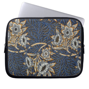 Housse Pour Ordinateur Portable William Morris Tulip Willow Blue Motif