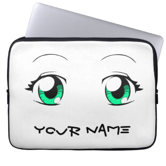 Housse Pour Ordinateur Portable Yeux faits sur commande de fille d'Anime de