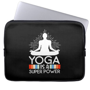 Housse Pour Ordinateur Portable Yoga Lover Le Yoga Est Une Super Puissance