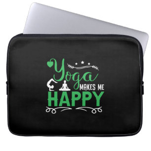 Housse Pour Ordinateur Portable Yoga Lover Yoga Rends-moi heureux