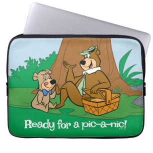 Housse Pour Ordinateur Portable Yogi Bear et Boo-Boo pique-nique Snack