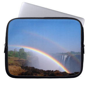 Housse Pour Ordinateur Portable Zimbabwe, Parc national des chutes Victoria. Doubl