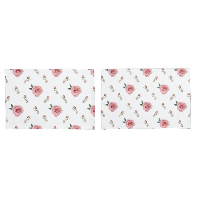 Housses de coussin Rosebud Bloom Double face Flora (devant-Set)