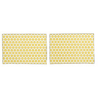 Housses d'oreiller - Fleurons Jaunes