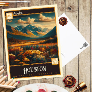 Houston, Alaska Vintage Ansichtskarte Postkarte