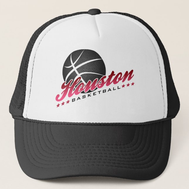 Houston-Basketball Truckerkappe (Vorderseite)