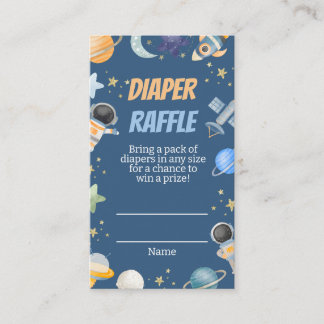 Houston Boy Shower Diaper Raffle Ticket Begleitkarte