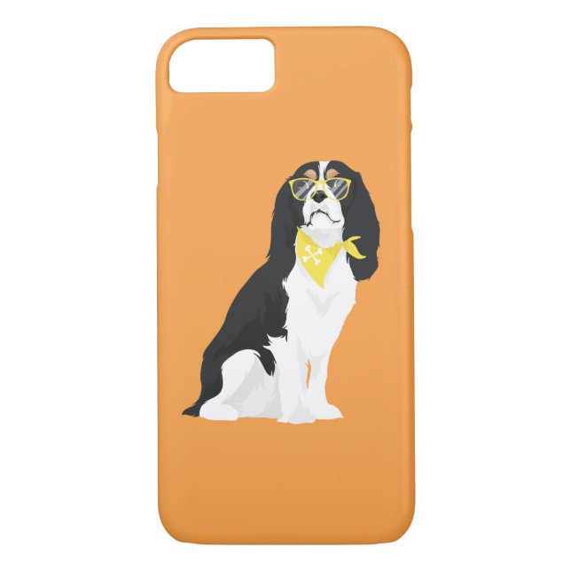 Houston der Tri Farbeunbekümmerte Spaniel-Hund Case-Mate iPhone Hülle (Rückseite)