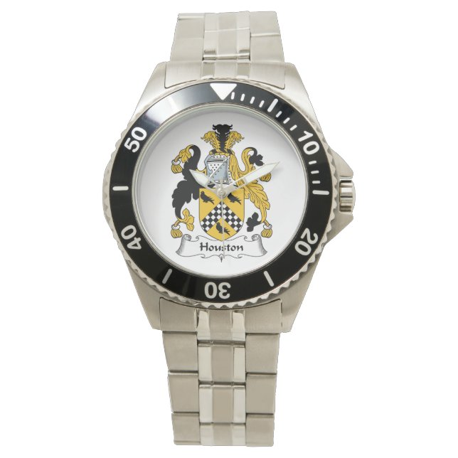 Houston Familienwappen Armbanduhr (Vorderseite)