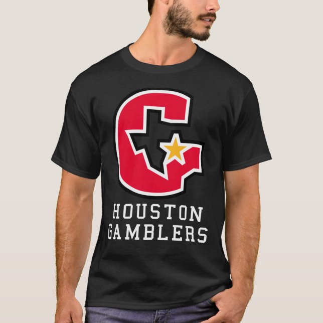 Houston Gamblers-Logo T-Shirt (Vorderseite)