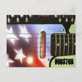 Houston Guitar Postcard Postkarte