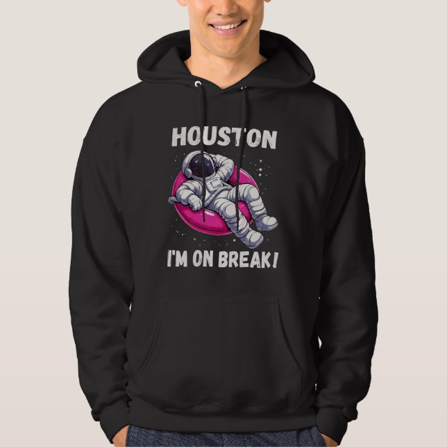 Houston, ich bin im Break - Relaxing Astronaut Hoodie (Vorderseite)