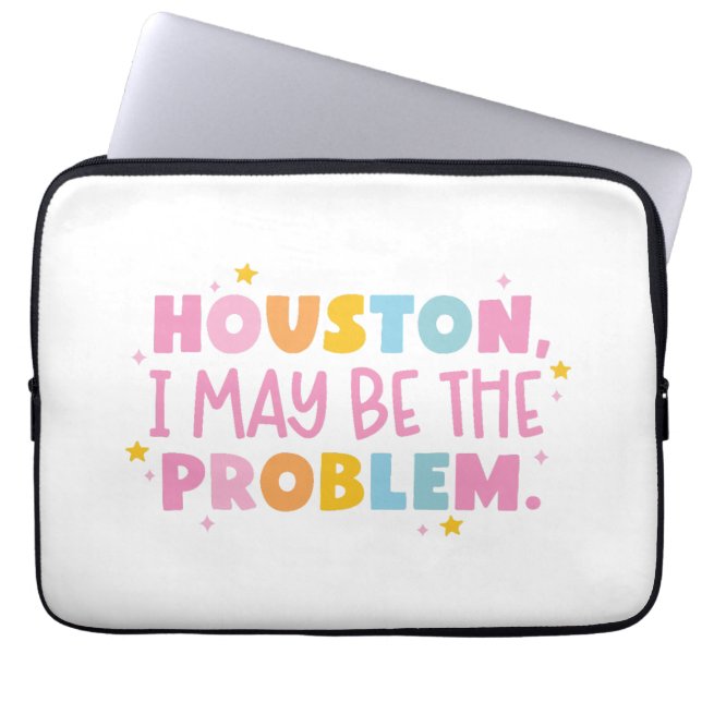 Houston ich bin möglicherweise das Problem  Laptopschutzhülle (Vorderseite)
