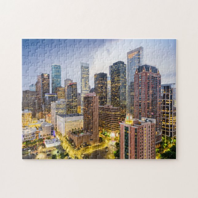 Houston Modern Gebäude Jigsaw Puzzle (Horizontal)
