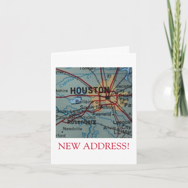 Houston New Address Ankündigung (Vorderseite)