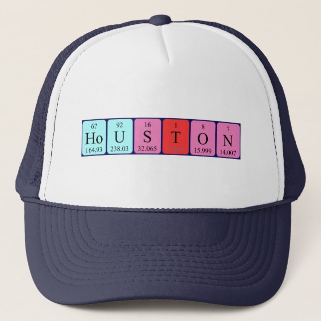 Houston Periodiston-Tabellenname Truckerkappe (Vorderseite)