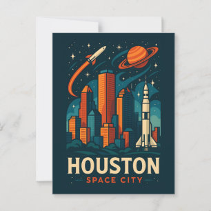 HOUSTON Postcard Postkarte
