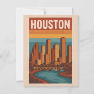 HOUSTON Postcard Postkarte