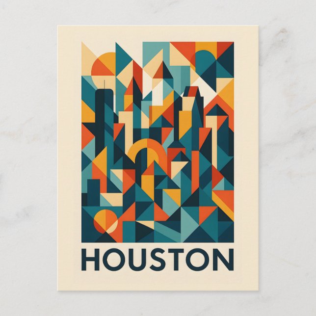 HOUSTON Postcard Postkarte (Vorderseite)