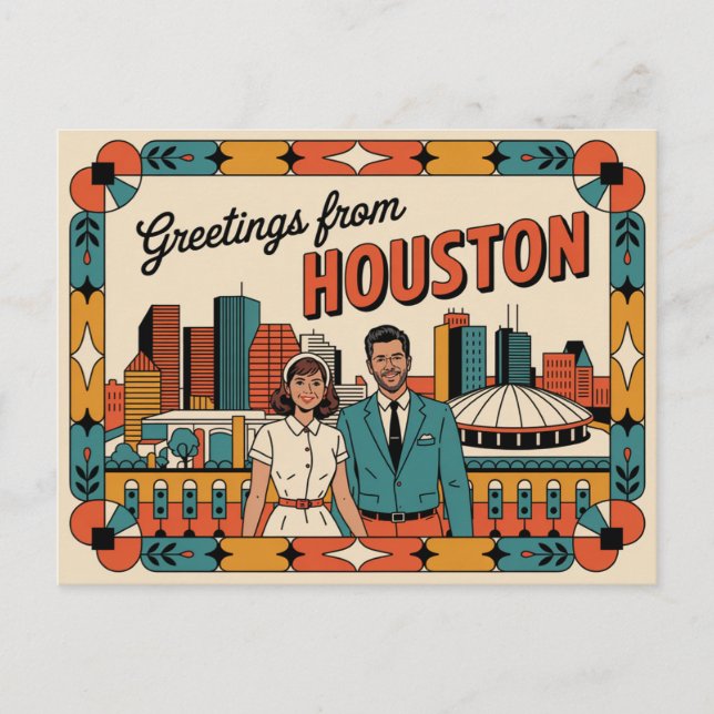 Houston Postkarte (Vorderseite)
