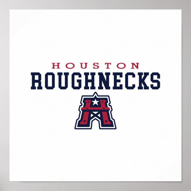 Houston Roughnecks Poster (Vorne)
