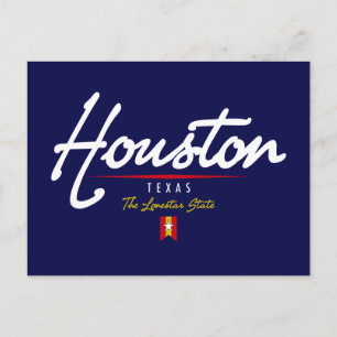 Houston Script Postkarte