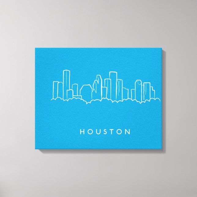 Houston Skyline Leinwanddruck (Vorderseite)