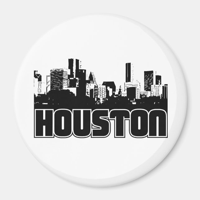 Houston Skyline Magnet (Vorne)