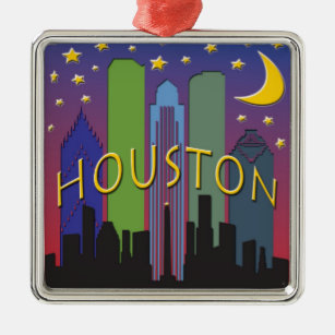 Houston-Skyline-Nachtleben Ornament Aus Metall