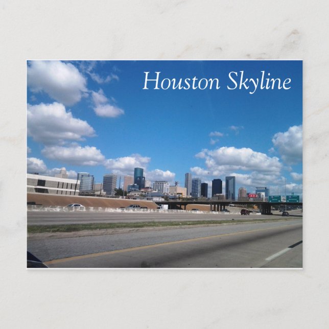 Houston Skyline Postcard Postkarte (Vorderseite)