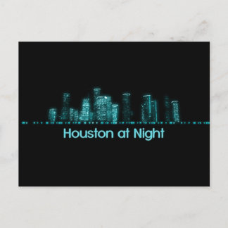 Houston Skyline Postkarte