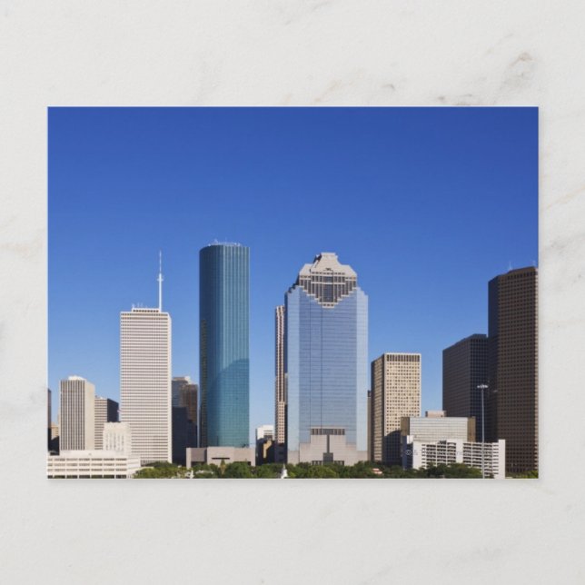 Houston Skyline Postkarte (Vorderseite)
