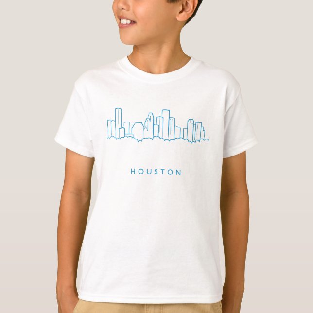 Houston-Skyline T-Shirt (Vorderseite)