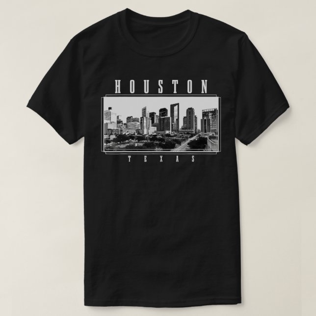 Houston Skyline Texas Pride Vintage Houston  T-Shirt (Design vorne)