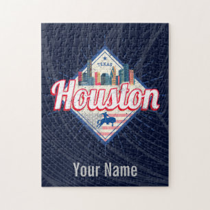 Houston Skyline Texas United Staaten Vintag USA