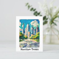 Houston Skyline-Wasser