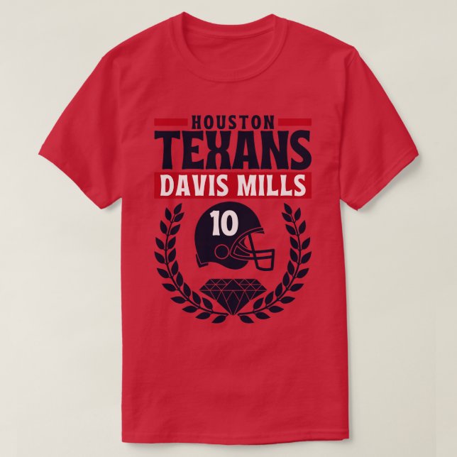 Houston Texans Davis Mills 10 Amerikaner T-Shirt (Design vorne)